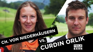 Wyberhaagge Christa von Niederhäusern vs Curdin Orlik [upl. by Olimpia]