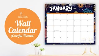 📅 Brighten Your Space with Our Colorful 2024 Wall Calendar 🌈  20242025 Calendar Landscape 🌟 [upl. by Jacenta697]