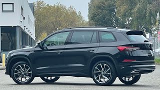 Skoda NEW Kodiaq 2022 Sportline in 4K Black Magic Metal 20 Inch Vega Walk around amp detail inside [upl. by Wittenburg]