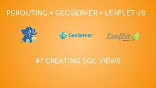 pgRouting  Geoserver  Leaflet JS 7a  Creating SQL views  Nearest Vertex [upl. by Dodson531]