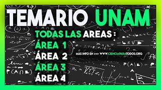 2025  Guía UNAM  Temario completo  área 1 area 2 area 3 area 4 [upl. by Luann]