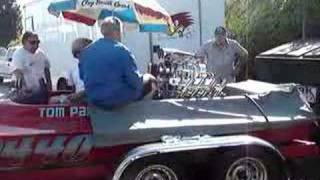 Clay Smith with Custom Engine Build on Tom Cress Boat [upl. by Aleak]