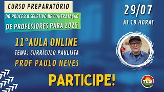 CURSO PREPARATÓRIO PARA SELETIVO DE PROF DE SÃO PAULO PAULO [upl. by Selma192]