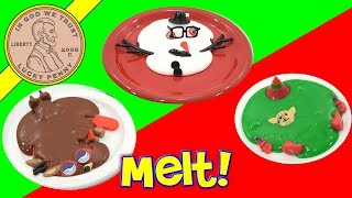 Miracle Melters Melting Putty Reindeer  Snowman  Elf Kids Toy Review [upl. by Cowie]