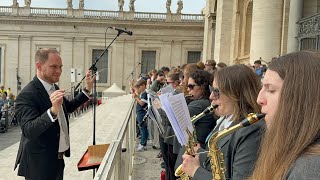 Les Allobroges jouées par l’Harmonie municipale de Marnaz au Vatican [upl. by Yuht173]