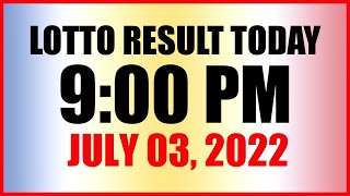 Lotto Result Today 9pm Draw July 3 2022 Swertres Ez2 Pcso [upl. by Vins]