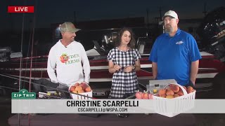 Zip Trip Gaffney South Carolina Peach Festival Fishing Tournament amp Hyder Farms [upl. by Eynttirb]