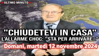 METEO ITALIA ALLARME  Domani martedì zone colpite da forti temporali neve e grandine [upl. by Cecilio]