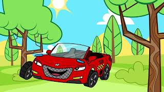 Song Car Race Song  Nursery Rhymes amp Kids Songs Rainbow Racers A Joyful Journey [upl. by Rramo]