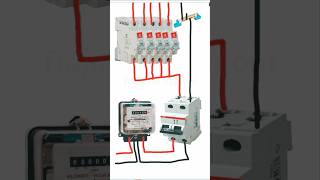 House electrical Energy meter and distribution board wiring in hindi [upl. by Hachmin723]