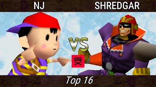 Genesis X  NJ Ness Vs SHREDGAR Captain Falcon Super Smash Bros  SSB64 [upl. by Nagap]