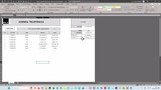 06 06 2024 Excel agenda telefônica [upl. by Bridgid459]