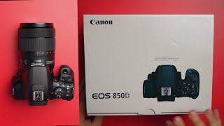 ملك الفئة المتوسطة الجديد Canon EOS 850D Unboxing amp Specs [upl. by Darleen557]