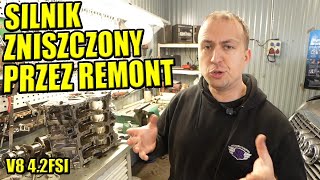 SILNIK PO REMONCIE NADAJE SIĘ NA ZŁOM MECHANICZNY HORROR V8 42FSI [upl. by Lindly]