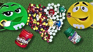 ASMR Satisfying videos Unpacking Mentos gum Skittles Favorite toy [upl. by Lanni]