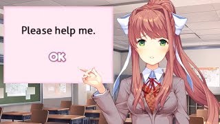 Lets Players Reaction To Monikas Writing Tip Of The Day  Doki Doki Literature Club [upl. by Aneert49]