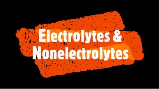 Electrolytes amp Nonelectrolytes Demo [upl. by Aicileb897]