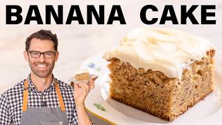 Easy Banana Cake Recipe [upl. by Divd]