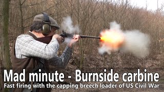 Mad minute  The Civil War Burnside breech loading carbine [upl. by Nnylrahc]