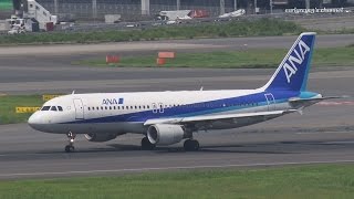 All Nippon Airways ANA Airbus A320200 JA8396 羽田空港 離陸 2015711 [upl. by Evot353]