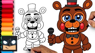 How To Draw Toy Freddy  Five Nights at Freddys [upl. by Juli388]