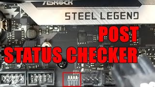 AsRock B550M Steel Legend LED POST Indicator  POST Status Checker PSC [upl. by Eadahc]