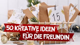 Adventskalender Befüllen 2024 50 kreative Geschenkideen für Frauen  Freundin [upl. by Ira]