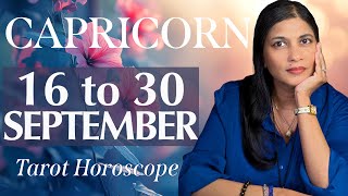 CAPRICORN Tarot reading from 16 to 30 September 2024 [upl. by Nathalia455]