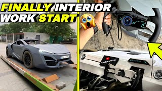 Finally Lykan Hypersport INTERIOR Work Start 🔥 New Custom Steering Wheel 😱 [upl. by Quintessa]