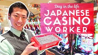 Day in the Life of a Japanese Casino Worker Pachinko [upl. by Armond337]