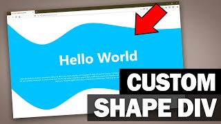 CurvedCustom DIV Shape Tutorial  CSS amp SVG [upl. by Essirehs]