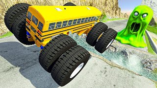 BeamNG Drive Monster Trucks Cars Satisfying Crashes Fails Rollovers [upl. by Ykcub]