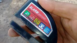 Candados de disco con alarma para moto Review [upl. by Benedetto705]