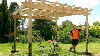 How to Build a Pergola  Mitre 10 Easy As DIY [upl. by Irual]