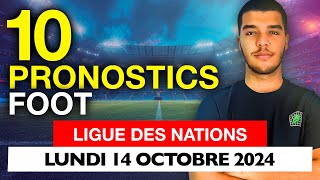 Pronostic foot Belgique France Allemagne PaysBas Italie Pronos Ligue des Nations lundi [upl. by Royce]