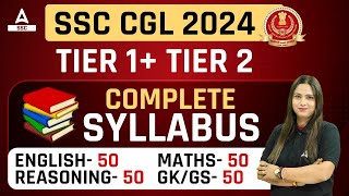 SSC CGL Syllabus 2024  SSC CGL Tier 1 Tier 2 Complete Syllabus Discussion [upl. by Hazmah]