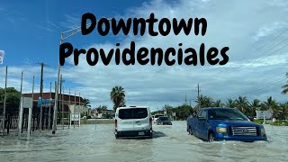 Driving in torrential rain on Leeward Highway Providenciales Turks and Caicos Islands [upl. by Fein]