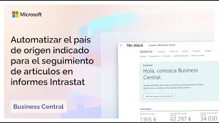 Automatizar el país de origen para el seguimiento de artículos en informes Intrastat  BC Wave 1 24 [upl. by Azaria]