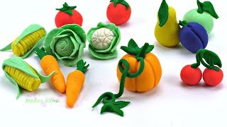 Verduras y frutas  Cómo hacer frutas y verduras con plastilina Play Doh [upl. by Aknahs]