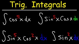 Trigonometric Integrals [upl. by Elkin]