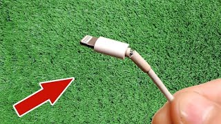 if the charger cable is broken dont throw it away this trick will make it last longer than new [upl. by Ifar]