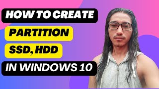 How to create partition in Windows 10 without fomatting  Techno Saugat [upl. by Sinnel]