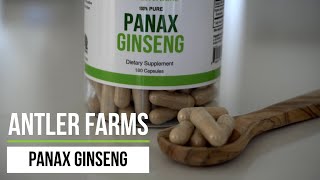 Antler Farms Panax Ginseng Extract  The King of Herbs [upl. by Nosmirc]