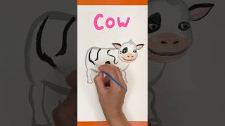 C is for COW🐮 Learn and Paint with CoComelonClassroom  shorts cocomelon [upl. by Ayidah]