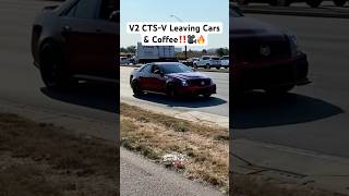 V2 Cadillac CTSV Leaving Dayton Cars amp Coffee [upl. by Norrehc757]