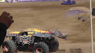 SalinasCA monster jam max d freestyle winning run 2016 [upl. by Kohcztiy852]