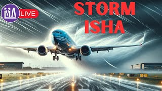 STORM ISHA Manchester Airport Livestream Sunday special live stormisha storm isha airports [upl. by Ahsykal]