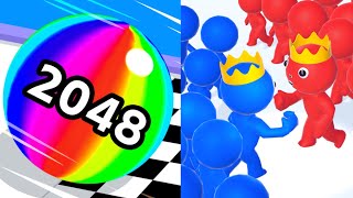 jelly run 2048 VS count masters 🔴🟠🟡🟢Walkthrough Max Gameplay SE45454 [upl. by Asseram]