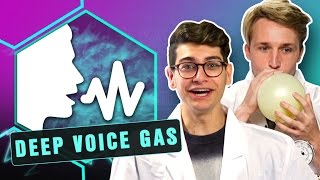 CRAZY DEEP VOICE GAS EXPERIMENT Smosh Lab [upl. by Airt348]