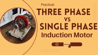 Difference between Three phase amp Single phase Induction Motor [upl. by Aititel]